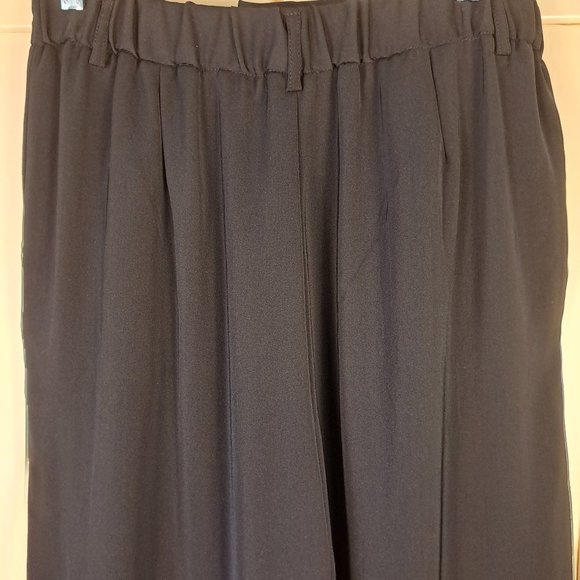 Tron Jori Women's Wide Leg Black Flowy Pants Size Large - Picture 4 of 11